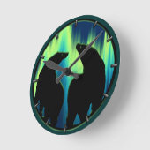 Horloge Ours Polaire Cool Ours Indien Ours Art Hor (Angle)