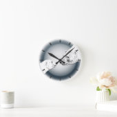 Horloge Ours Polaire Mère & Cube Ours Art Mur Horl (Maison)