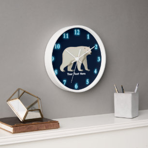 Horloge Ours polaire mou
