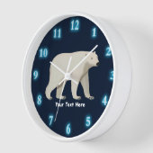 Horloge Ours polaire mou (Angle)