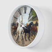Horloge Pack de chevaux vers 1878 (Angle)