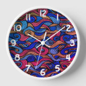 Horloge Paisley haché (Recto)