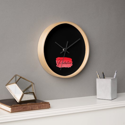 Horloge Palestine Gaza Libre (Bureau)