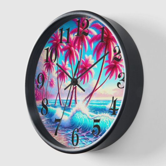 Horloge Palmiers (Angle)