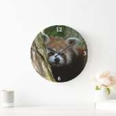 Horloge - panda rouge (Maison)