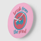 Horloge Panier de Golf Rose (Angle)