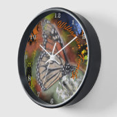 Horloge Papillon de famille (Angle)