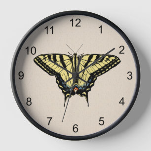 Horloge Papillon jaune du sud-ouest Papillon à queue swall