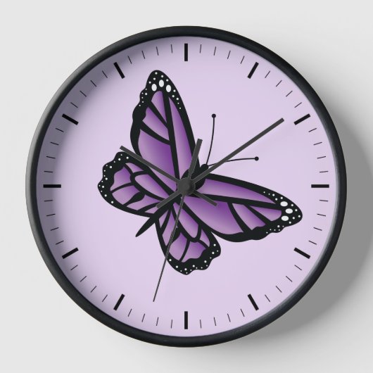 Horloge Papillon pourpre (Recto)