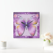 Horloge papillon pourpre (Maison)