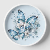 Horloge Papillons bleus (Recto)
