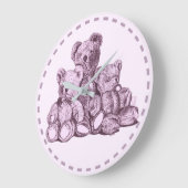 Horloge Partout Acrylique À Trois Ours (Angle)