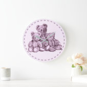 Horloge Partout Acrylique À Trois Ours (Maison)