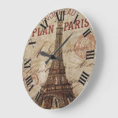 Horloge Partout Acrylique Paris (Angle)