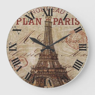 Horloge Partout Acrylique Paris