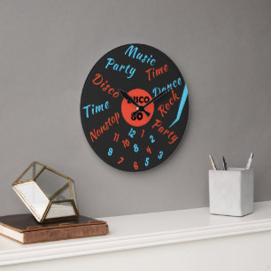 Horloge Party Time - Disque de Gramophone - Votre