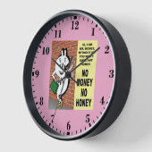 Horloge Pas d'argent, pas de miel (Angle)