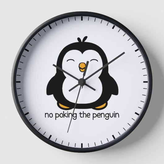 Horloge Pas De Pose Le Pingouin Mignonne (Recto)