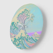 Horloge pastel Grande Vague (Angle)