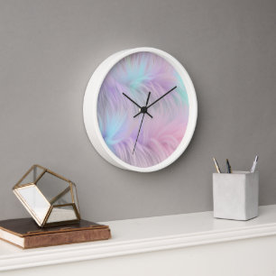 Horloge Pastel Rainbow Fur