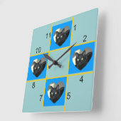 Horloge - Patchwork pour animaux (Angle)
