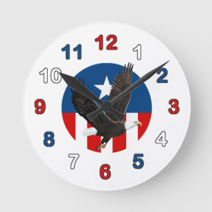 Horloge Patriotique Eagle