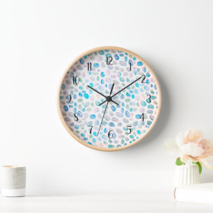 Horloge Patters de texture Sea Glass