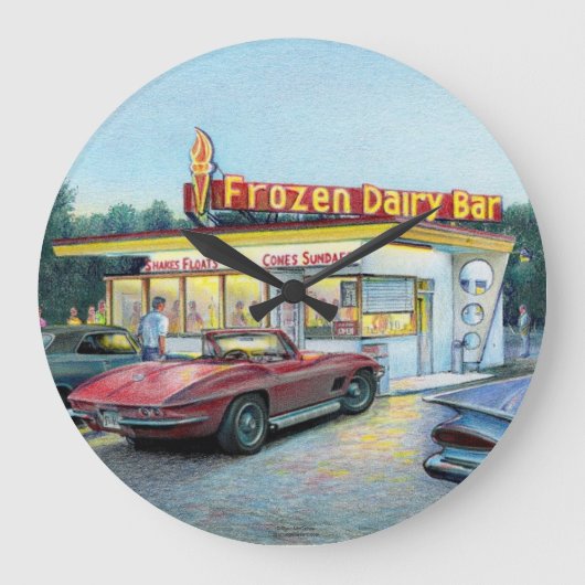 Horloge Paul McGehee "Nuits d'été" (Recto)