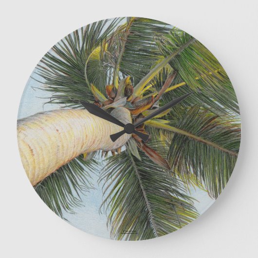Horloge Paul McGehee "Palm Tree" (Recto)