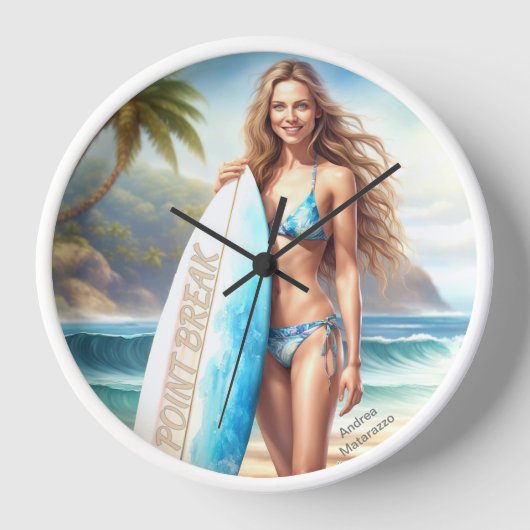 Horloge Pause du point d'action fille (Recto)