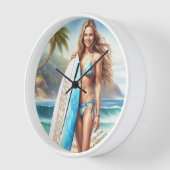 Horloge Pause du point d'action fille (Angle)