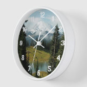 Horloge Paysage pittoresque du Mont Rainier (Angle)