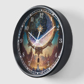 Horloge Paysage spatial de l'Imaginaire cosmique (Angle)