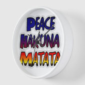 Horloge Peace Hakuna Matata Gradient Art (Angle)