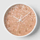 Horloge Peacher mousseux couleur de l'année 2024 (Recto)