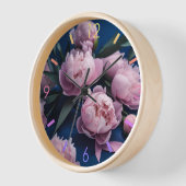 Horloge Peine de fleur Papier style origami WC02 (Angle)