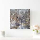 Horloge peinte de neige de Branson Fall Creek (Maison)