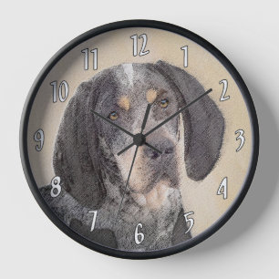 Horloge Peinture de Bluetick Coonhound - Chien Original Mi
