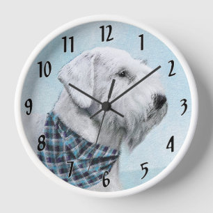 Horloge Peinture de Terrier Sealyham - Art de Chien Origin
