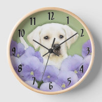 Peinture originale de chiot Labrador Retriever Art