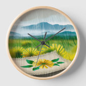 Horloge Peinture saison des pluies (Recto)