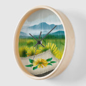 Horloge Peinture saison des pluies (Angle)