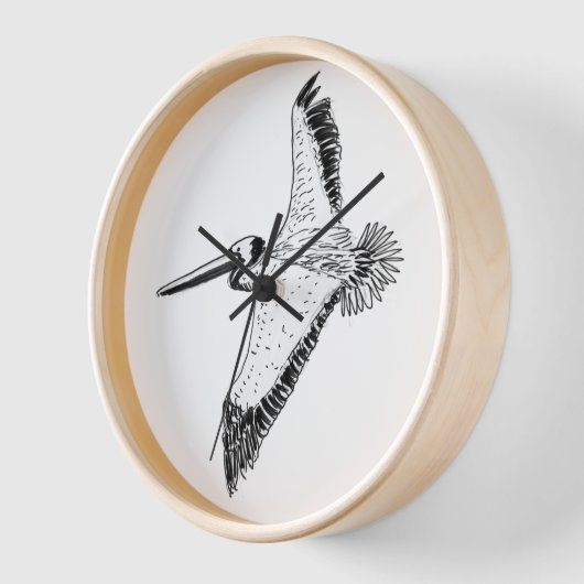 Horloge pélicane (Angle)