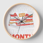 Horloge Pénétrer Dans Le Mois De L'Histoire Des Noirs Fill (Recto)