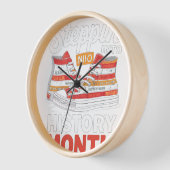 Horloge Pénétrer Dans Le Mois De L'Histoire Des Noirs Fill (Angle)