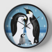 Horloge Penguin Empereur (Recto)
