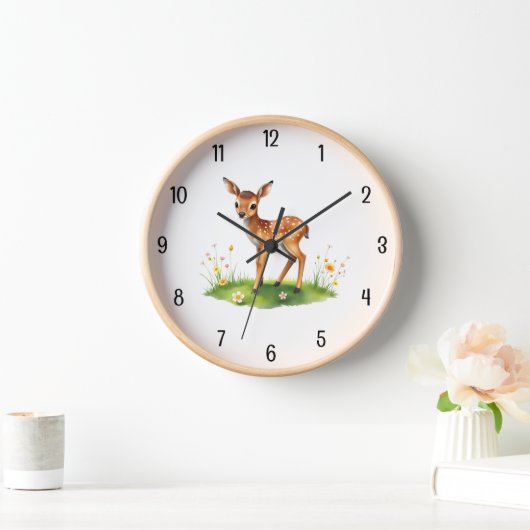 Horloge Pépinière de cerfs de bébés (Maison)