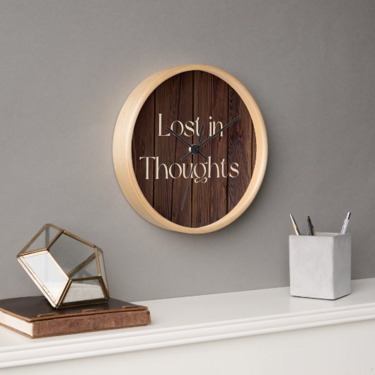 Horloge Perdu dans ses pensées (Bureau)