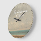 Horloge Personalisée Du Mur Du Bord De Mer (Angle)