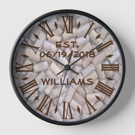 Horloge Personalized Wine Corks (Recto)